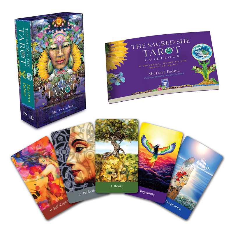 Simon & Schuster - Sacred She Tarot Deck and Guidebook by Ma Deva Padma - Beauty Over Age